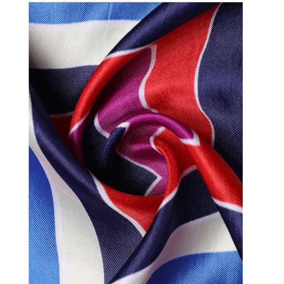 Stain Print Square Scarf - Picture 4 of 7